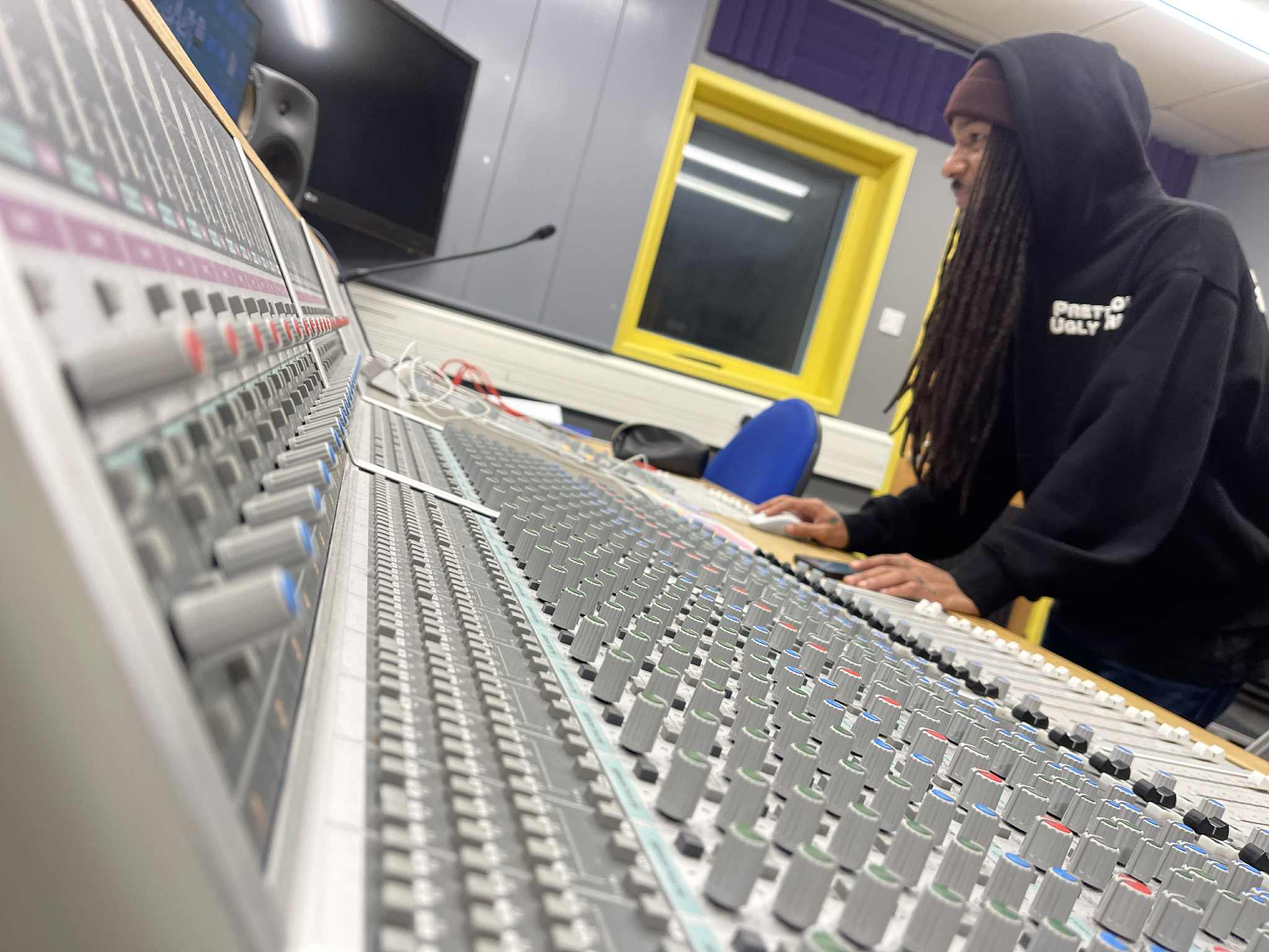 Kieran Honeyman at work in the studio